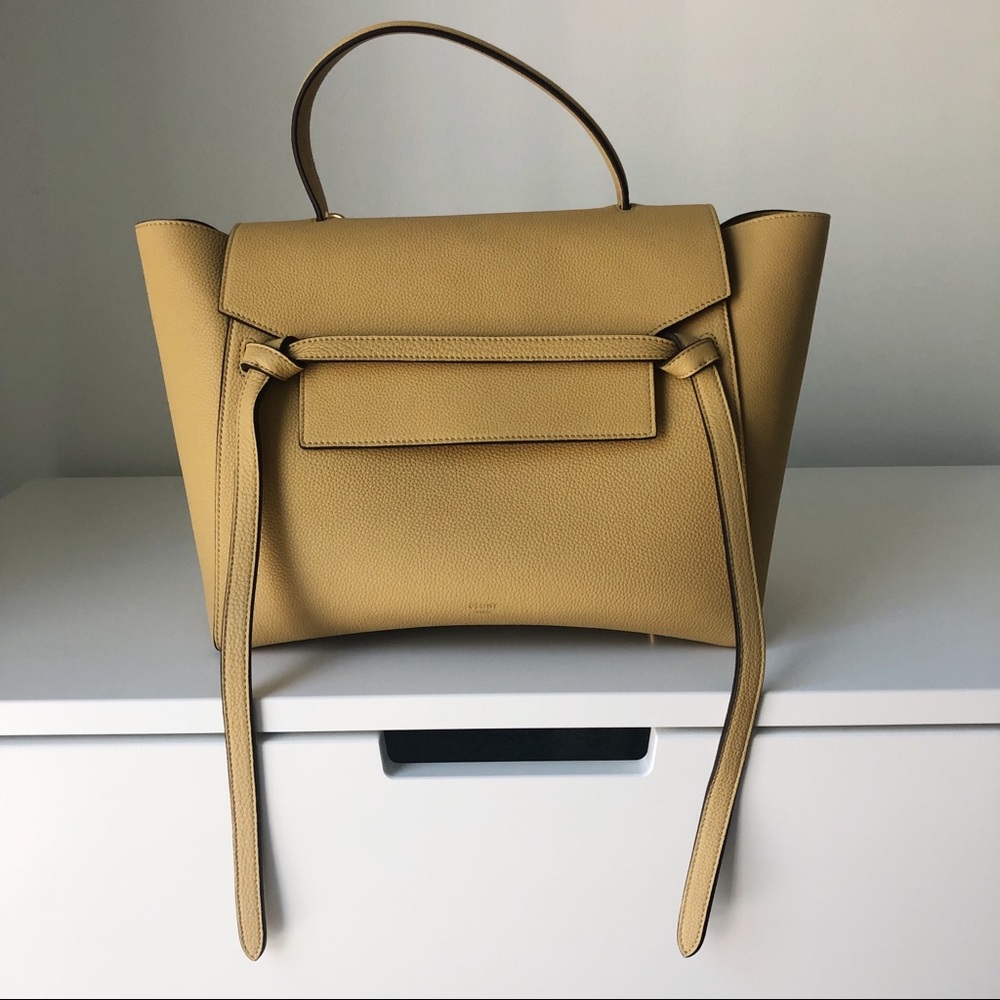 Céline mini belt bag in grained calfskin